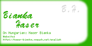 bianka haser business card